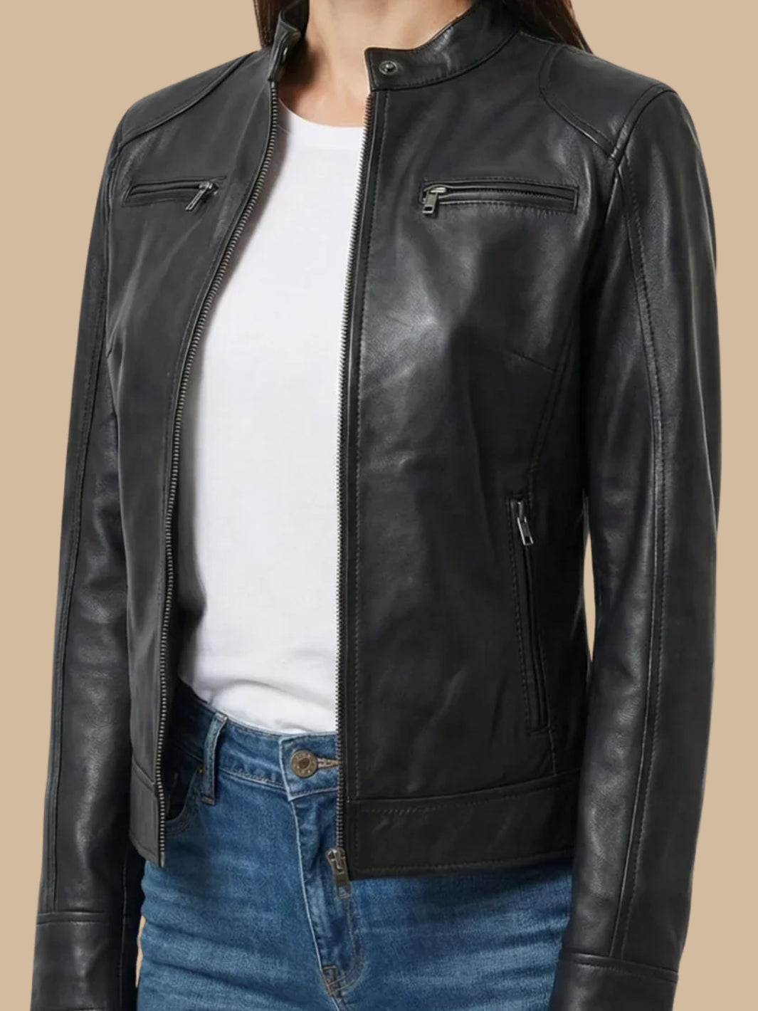 Damen Bikerjacke