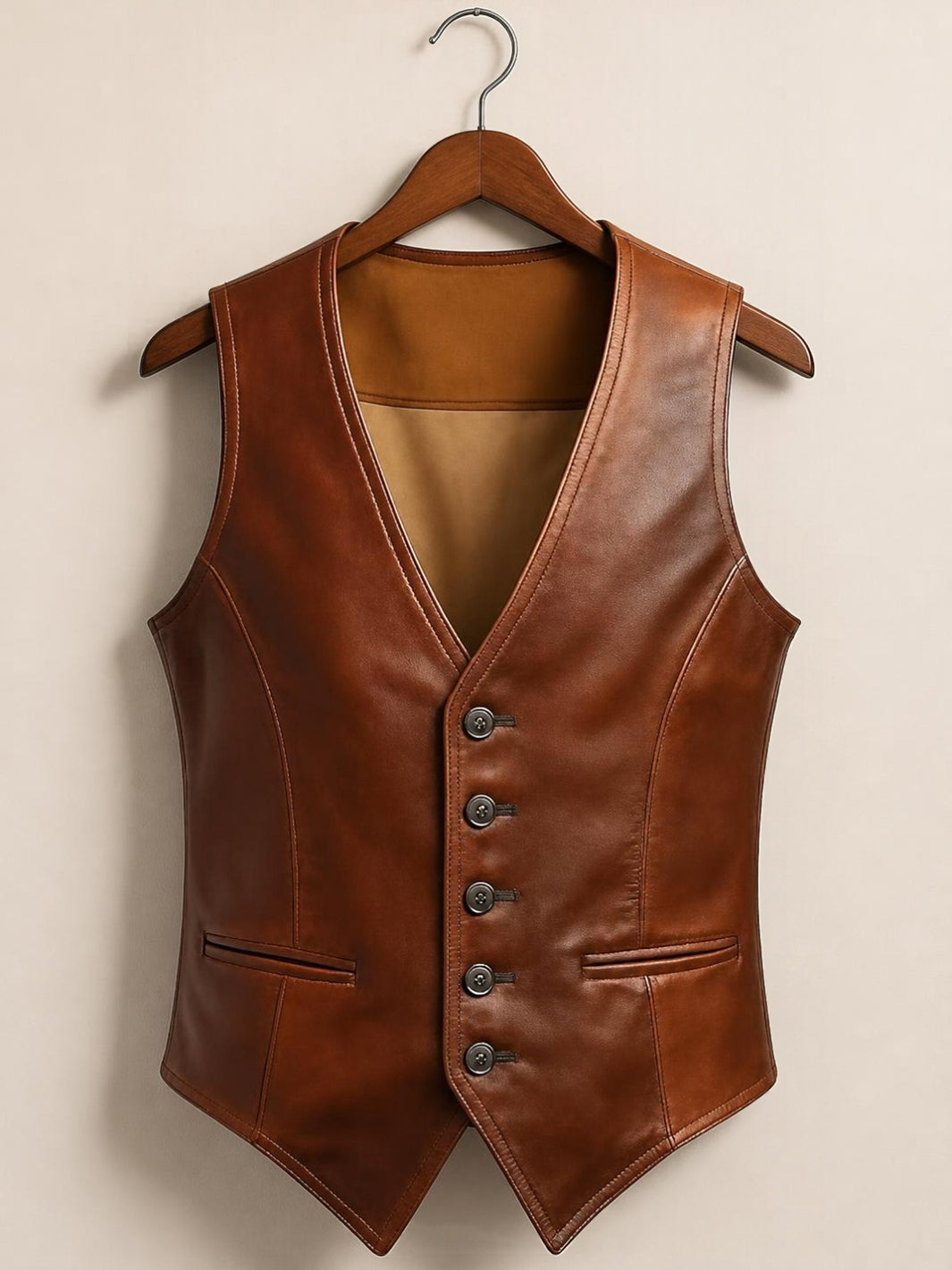 Ärmellose Weste im Vintage-Western-Stil