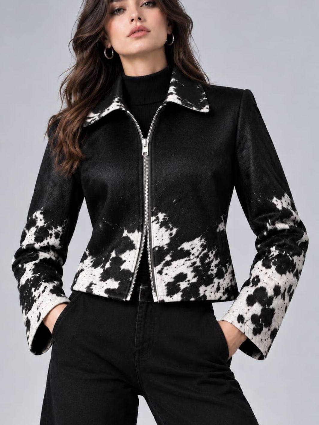 Hair On Hide Leather Jacket