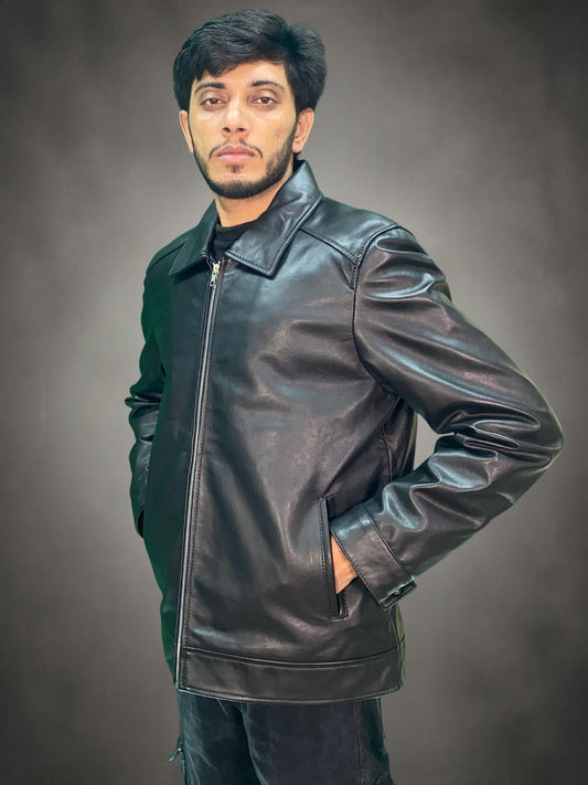 Classic Shirt Collar Jacket - Loose Fit