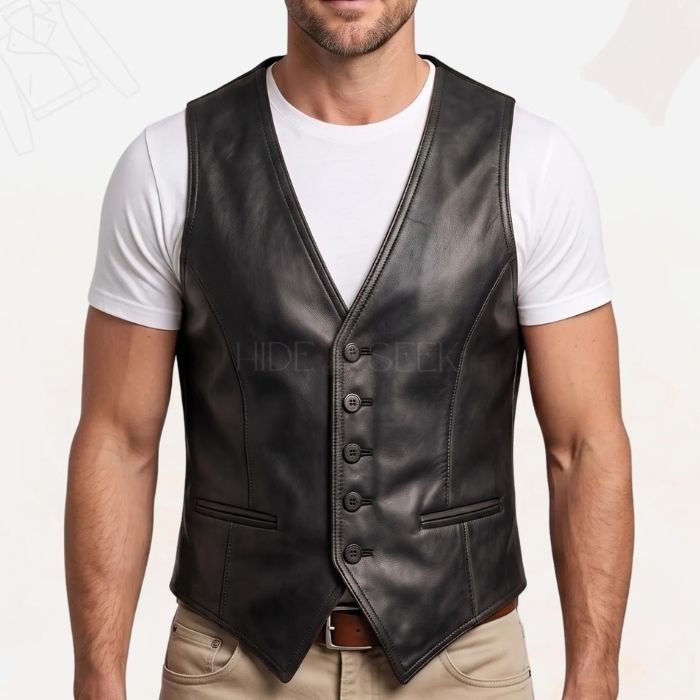 Vintage Western Style Sleeveless Waistcoat