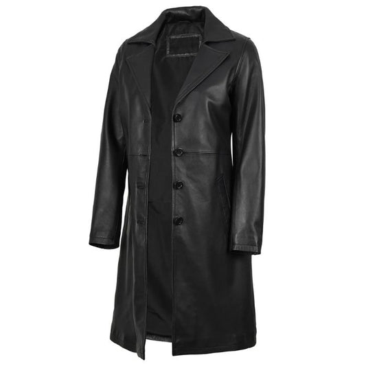 Manteau de voiture en cuir pour femme