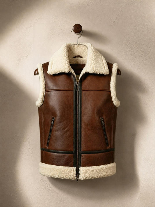 Shearling Leather Vest