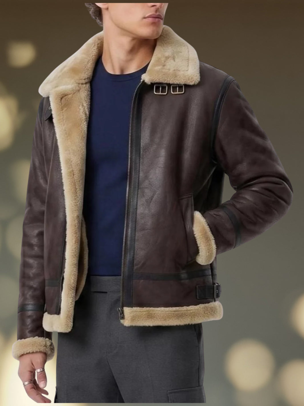 Shearling Leather Jacket