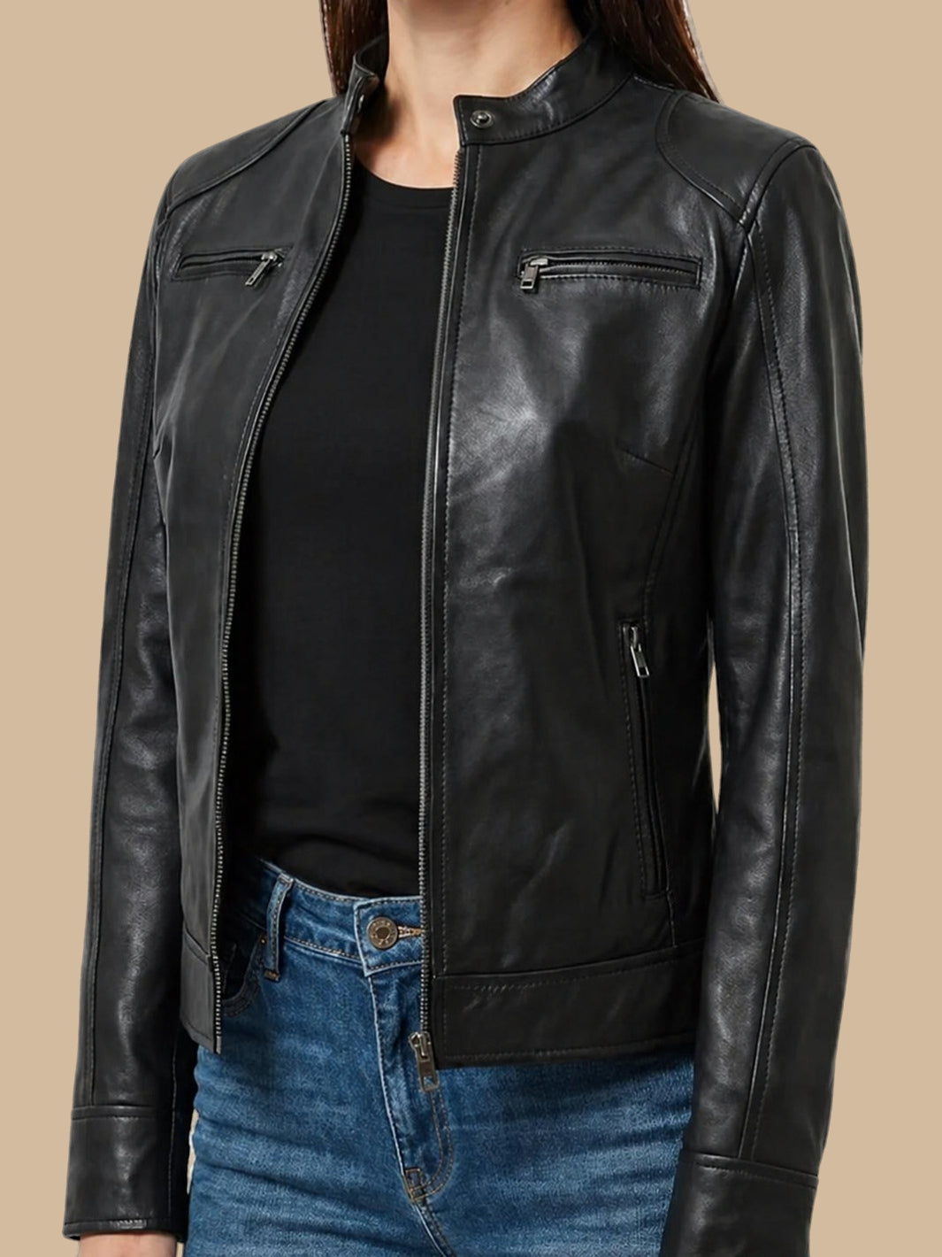 Damen Bikerjacke