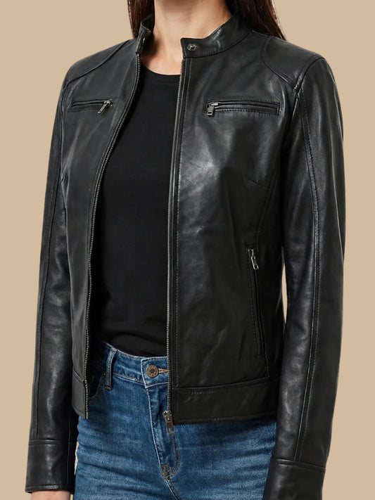 Damen Bikerjacke