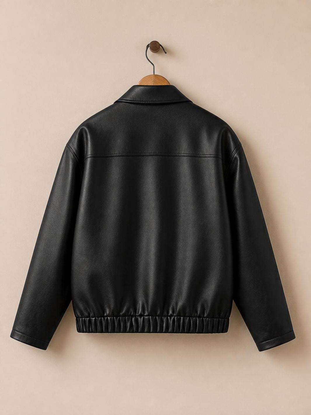 The Minimalist Leather Blouson