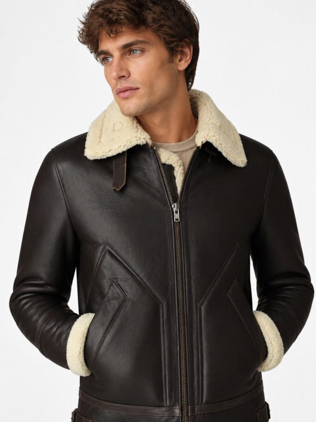 Shearling Leather Jacket