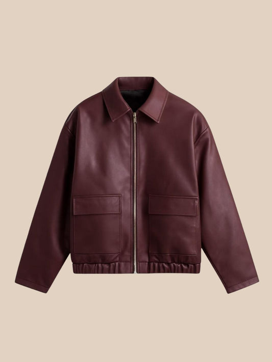 The Minimalist Leather Blouson