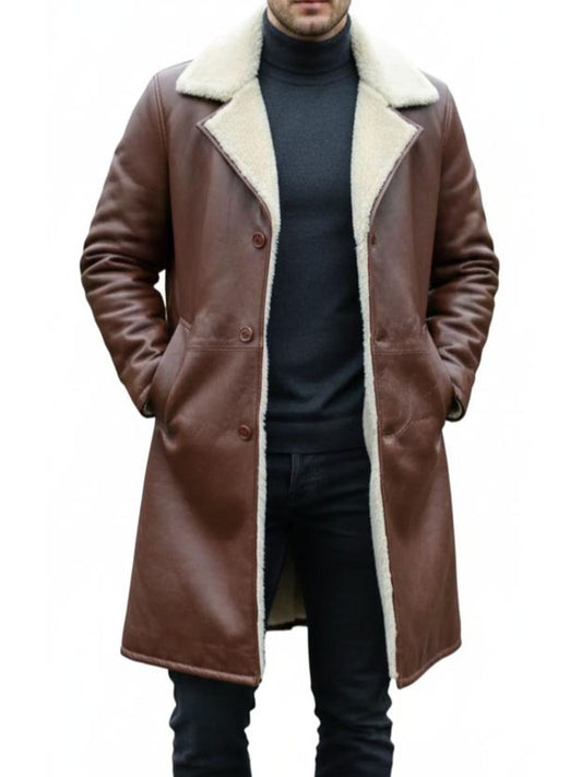 Leather Shearling Coat