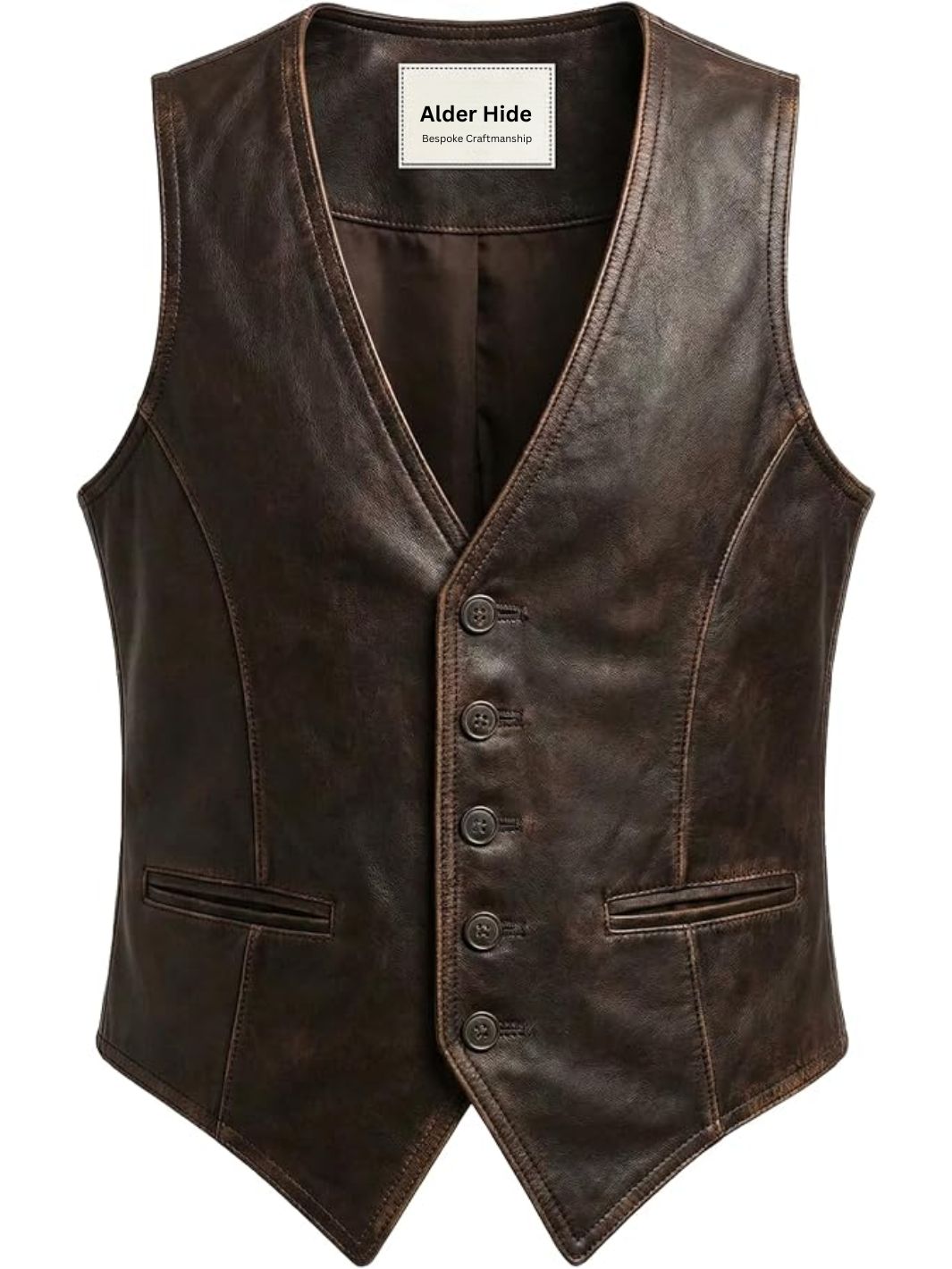 Vintage Western Style Sleeveless Waistcoat
