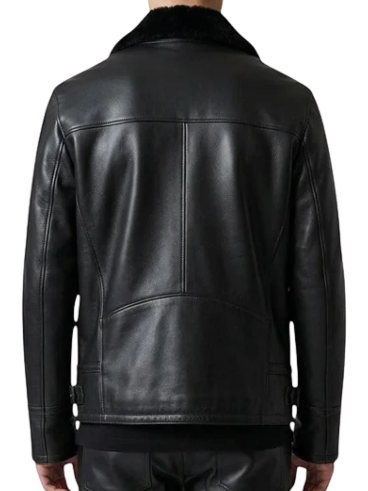 Classic Pilot Jacket with Shearling Collar