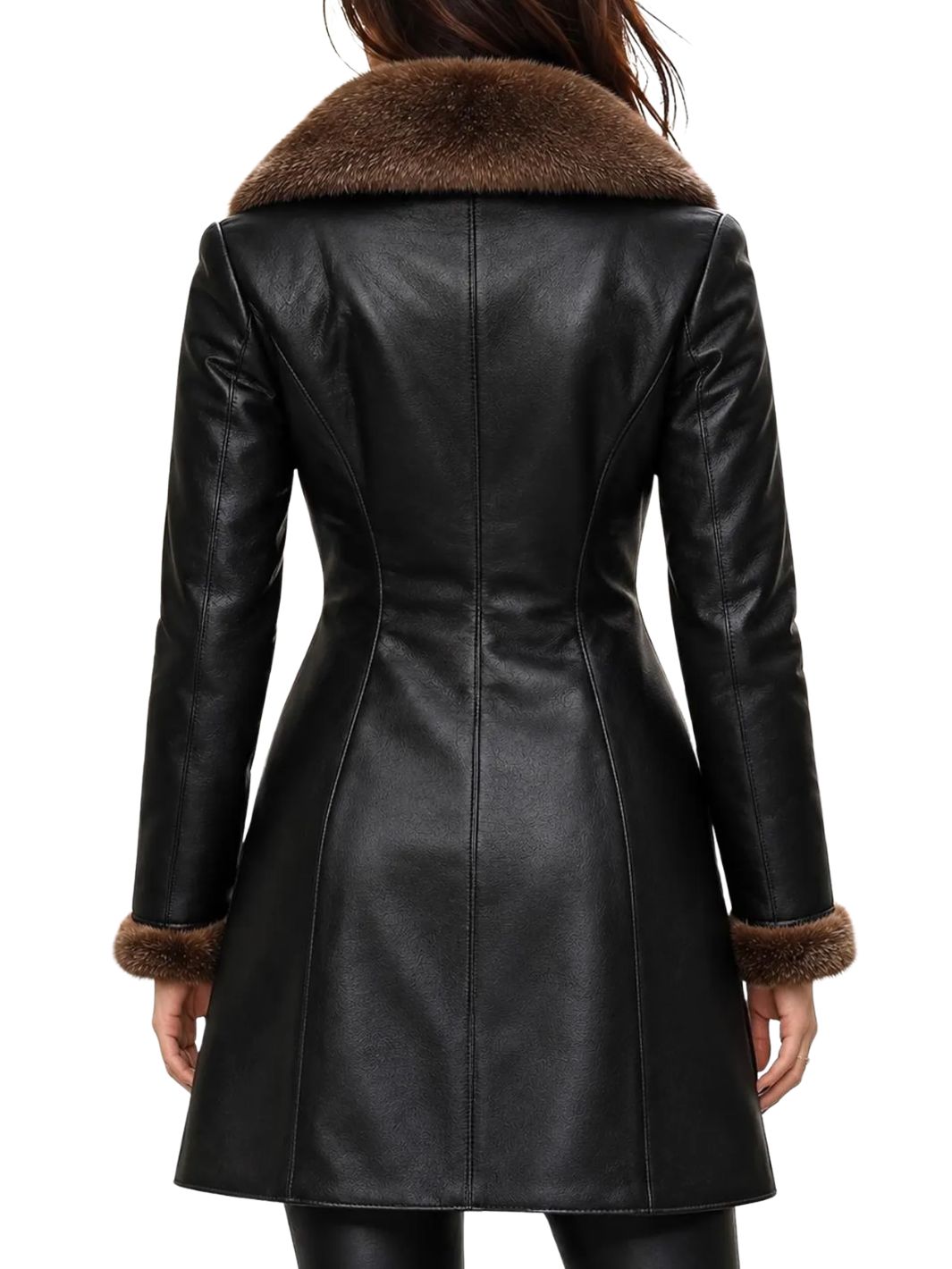 Fitted Sheepskin Winter Coat