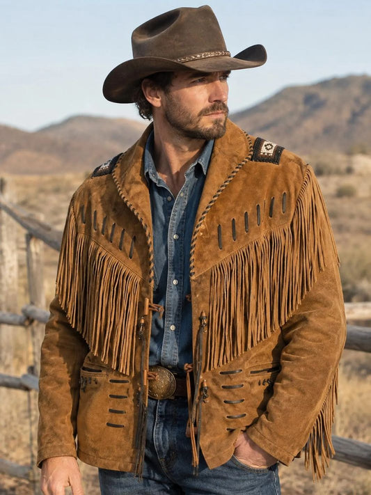 Fringe Suede Leather Jacket