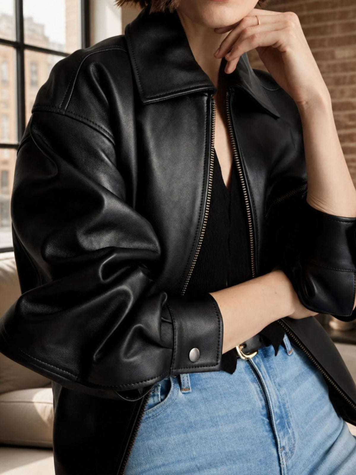Damenjacke im Harrington-Stil