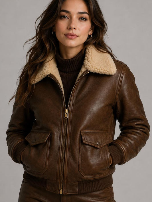 Shearling Collar Jacket,