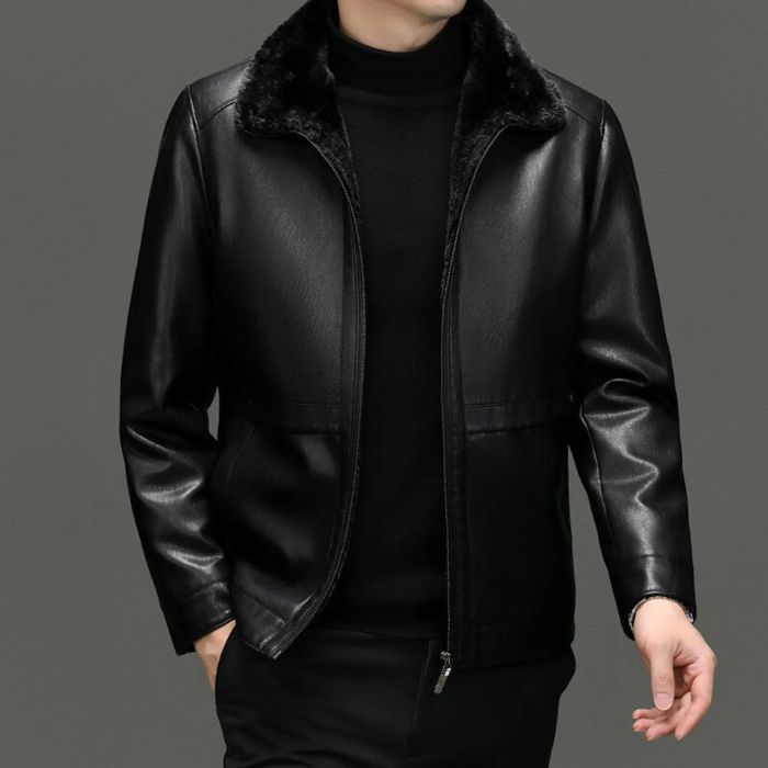 Men’s Shearling Lined Leather Jacket